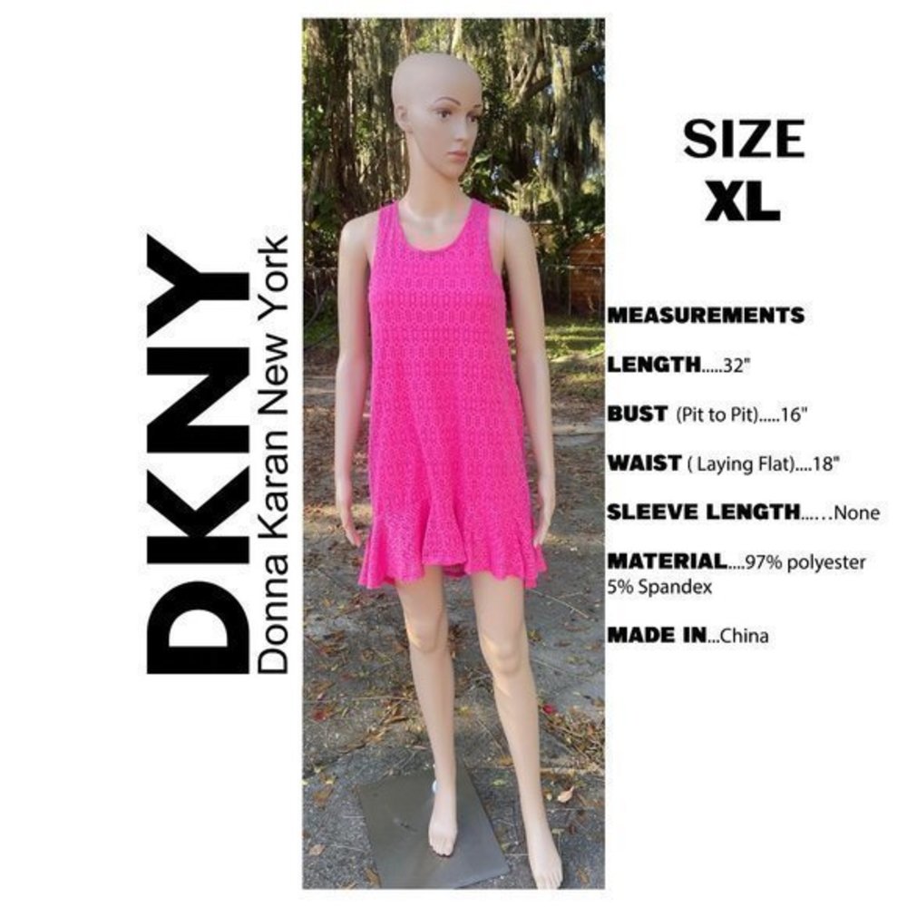 Sleeveless Pink DKNY mini Dress